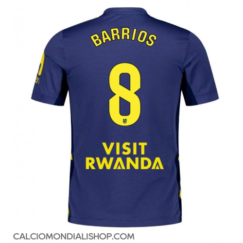 Maglie da calcio Atletico Madrid Pablo Barrios #8 Seconda Maglia 2025-26 Manica Corta